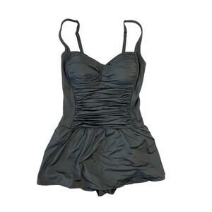 Rose Marie Reid Swimwear Medium Black Padded One Piece Swimsuit